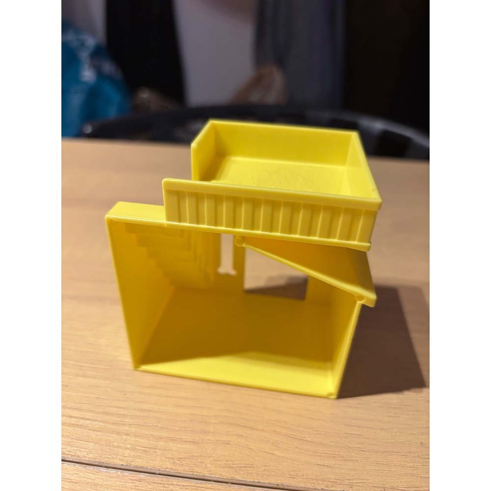 Mattel Barbie Yellow Dog House Replacement Piece Two Story Stairs Balcony Bone - Picture 2 of 2